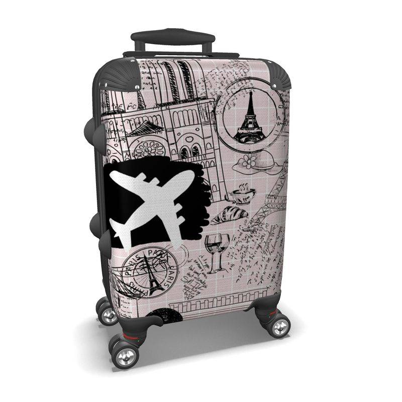 Paris Wanderlust Hard Shell Carry On Suitcase